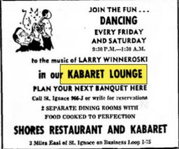 Shores Restaurant and Kabaret Lounge (The Embers) - Sept 1969 Ad (newer photo)